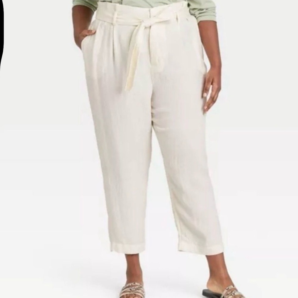 NWOT A New Day High Waist Paperbag Waist Pants | 16